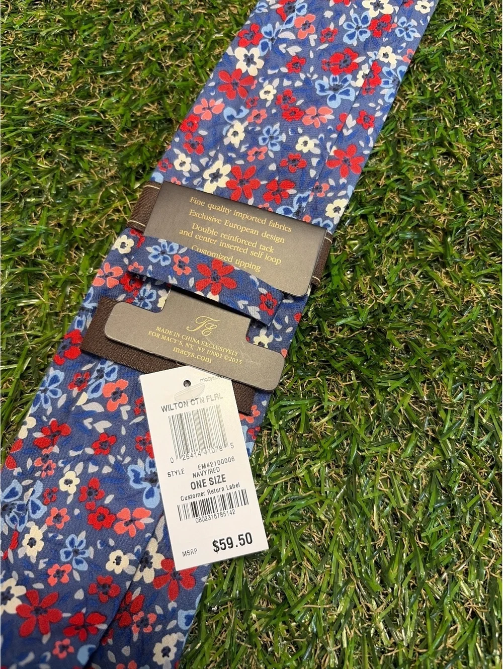 Tasso Elba Luxury Neckwear Floral Tie - One Size